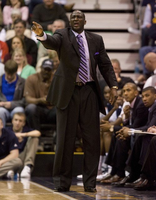 Jeremy Harmon  |  The Salt Lake Tribune

Utah Jazz head coach Tyrone Corbin contests a call as the Jazz face the Phoenix Suns on Friday, February 11, 2011.
