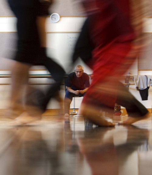 Tribune file photo
Dancers rehearse in 2008 under the eye of Stephen Koester, a University of Utah professor of modern dance and well-known choreographer.