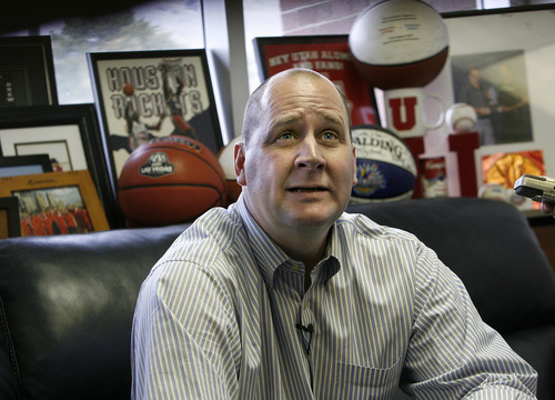 Scott Sommerdorf  |  The Salt Lake Tribune
Jim Boylen answers questions about his firing in his office at the Huntsman Center. The University of Utah announced that head basketball coach Jim Boylen had been fired, Saturday, March 12, 2011.