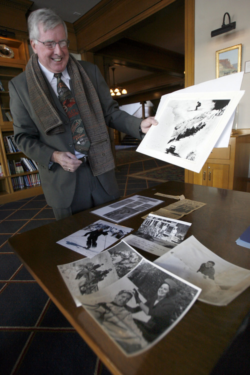 Francisco Kjolseth  |  The Salt Lake Tribune
Lured by one of the main incentives to ski Utah, Bill Shorter, 71, who was living in New York, came to Utah in 1962 and got a job as a handyman at Alta Lodge. Moving up the ladder, Shorter eventually became general manager of the Alta Club. He shares some of his pictures and memories of skiing. Now retired, Shorter plans to keep skiing until he can get his free Alta pass at the age of 80, just like his dad did who skied until he was 85.