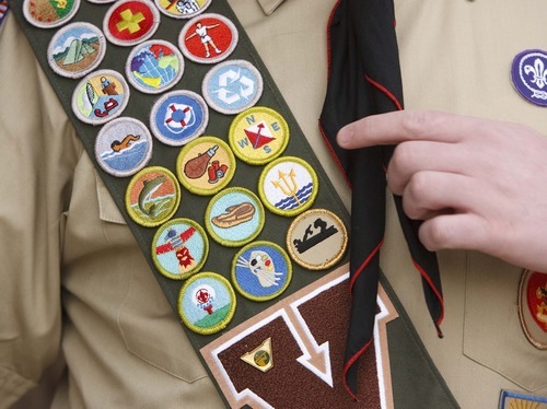 Leah Hogsten | The Salt Lake Tribune  
Corbin LeBaron will be receiving his Eagle Scout award on Jan. 14, joining the ranks of his 13 family members who also have received their Eagle awards Wednesday, December 28, 2011.