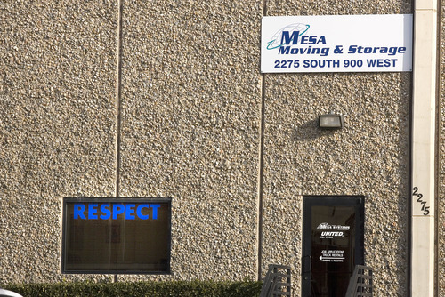 Paul Fraughton | The Salt Lake Tribune.
 The Salt Lake City warehouse of Mesa Systems, a moving and storage company named as defendant in a federal discrimination lawsuit.
