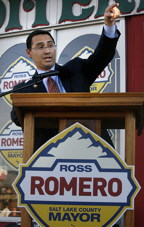 Scott Sommerdorf  |  Tribune File Photo             
Utah state Sen. Ross Romero has committed to not seek re-election to the Senate, clearing the way for Sen. Pat Jones not to have to run in this year' election. The two Democrats were drawn into the same district in the recent boundary changes. Romero is running for Salt Lake County mayor.