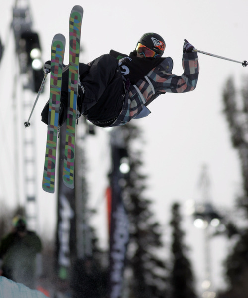 Jim Urquhart  |  The Salt Lake Tribune

Canada's Sarah Burke won the gold at the women's ski halfpipe finals  at Snowbasin. The event was part of the Winter Dew Tour. Snowbasin is the only stop where women were able to compete.