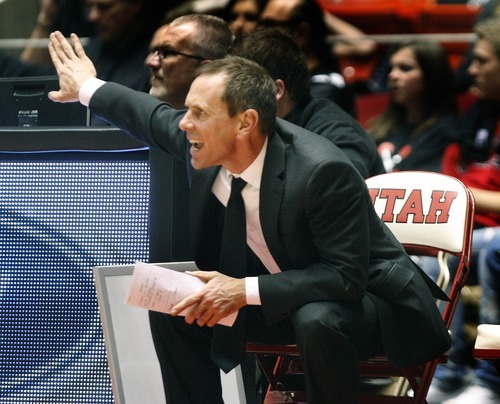 Paul Fraughton | The Salt Lake Tribune
University of Utah assistant coach Tommy Connor at  the game against Washington State on Jan. 5