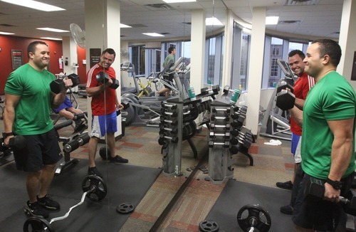 Rick Egan  | The Salt Lake Tribune 
CHG employees work out Thursday. CHG rose from 27th last year to 9th in Fortune's 2012 list of top 100 businesses to work for.