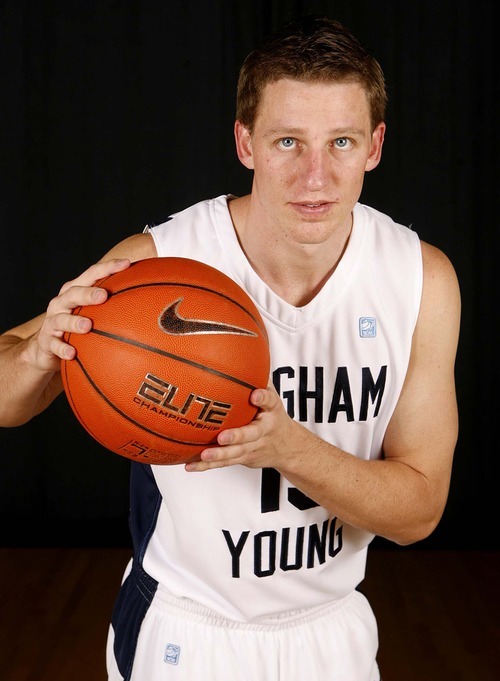 Trent Nelson  |  The Salt Lake Tribune file photo 
BYU forward/guard Brock Zylstra at BYU basketball's team photo day at the Marriott Center in Provo.