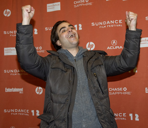 Kim Raff |The Salt Lake Tribune
Director Nicholas Jarecki poses for pictures on the red carpet before the premiere of 
