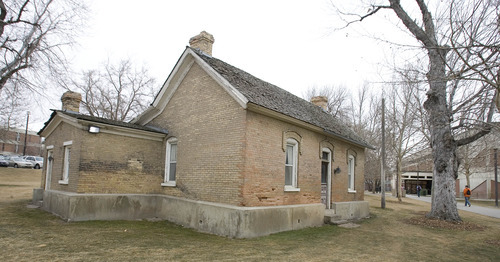 Paul Fraughton | The Salt Lake Tribune.
The historic Bunnell home on the campus of Utah Valley University may be moved to Nielsen's Grove in Orem.
 Wednesday, January 18, 2012