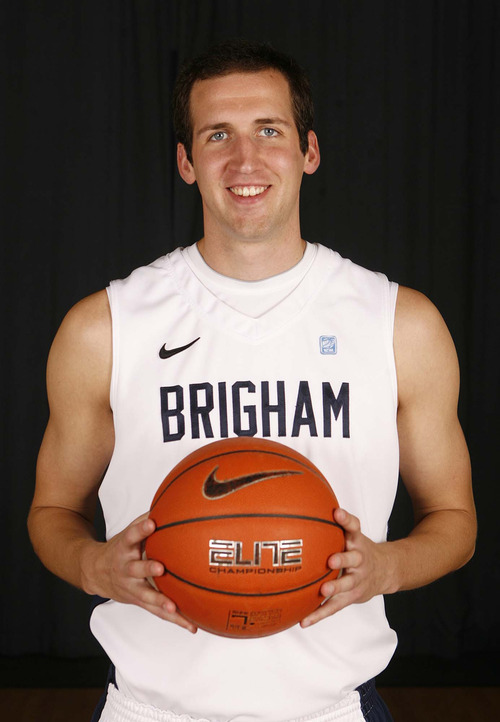 Trent Nelson  |  The Salt Lake Tribune
BYU center/forward Noah Hartsock at BYU basketball's team photo day at the Marriott Center in Provo on Oct. 12, 2011.