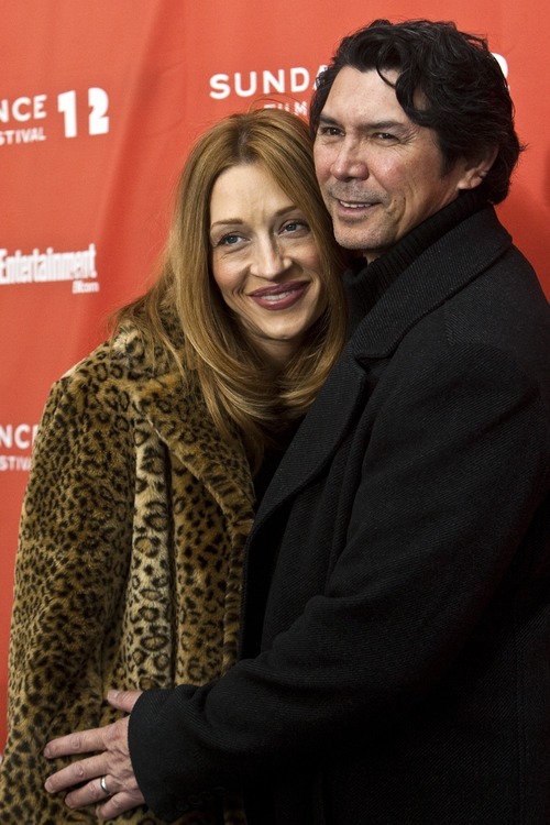 Chris Detrick  |  The Salt Lake Tribune
Lou Diamond Phillips and his wife Yvonne Marie Boismier pose for pictures before the premiere of 