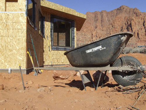 Brandon Loomis | The Salt Lake Tribune

Many newer homes, like this one under construction in the Ivins development of Kayenta, use desert landscaping to save water. Washington County was one of the fastest-growing communities in the nation before the economic downturn, and local officials say it will be again -- and will need to tap a new water source across the state in Lake Powell.