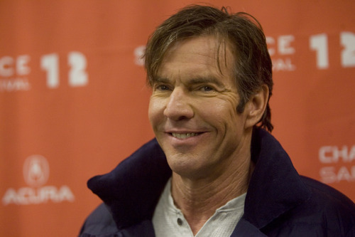 Kim Raff  |  The Salt Lake Tribune
Actor Dennis Quaid is photographed on the red carpet before the premiere of 
