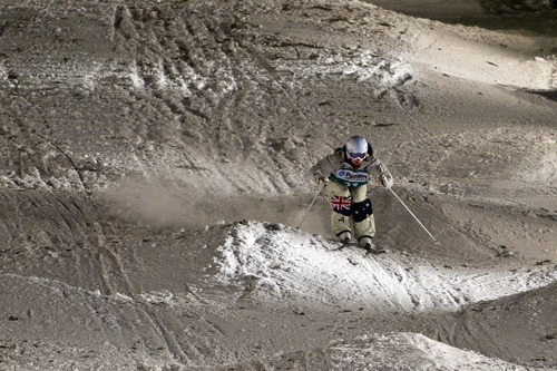 Chris Detrick  |  The Salt Lake Tribune
Britteny Cox competes during the VISA Freestyle International
World Cup Mogul Finals at Deer Valley Thursday February 2, 2012. Cox finished in third place.