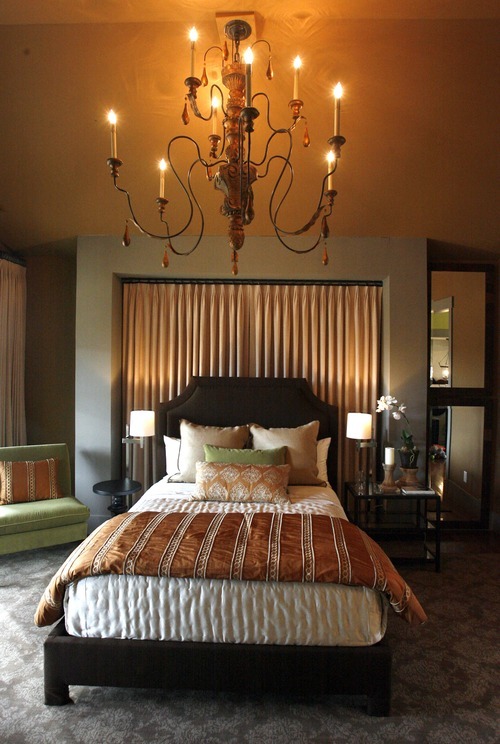 Rick Egan  | The Salt Lake Tribune 

The master bedroom of the HGTV Dream Home, located in River Meadows Ranch in Midway, Thursday, Dec. 1, 2011.