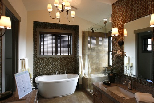 Rick Egan  | The Salt Lake Tribune 

The master bathroom of the HGTV Dream Home, located in River Meadows Ranch in Midway, Thursday, Dec. 1, 2011.