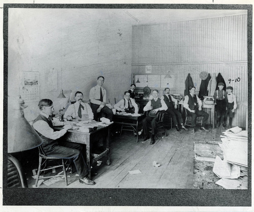 Tribune file photo

The Tribune newsroom, 1900.