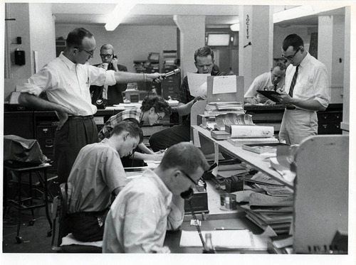 Tribune file photo

The Tribune newsroom, 1959.
