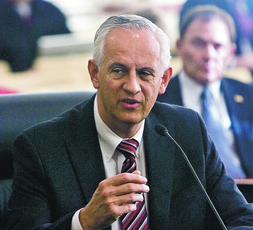 AL HARTMANN   |  The Salt Lake Tribune 
President of the Utah Senate Michael Waddoups.