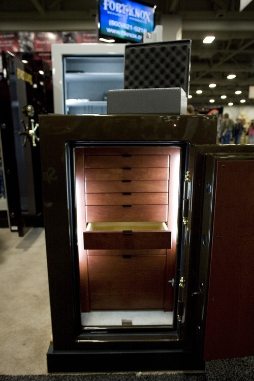 A jewelry safe from Fort Knox, based in Orem, at the Western Hunting and Conservation Expo on Sunday, February 12, 2012 at the Salt Palace in Salt Lake City.
ASHLEY FRANSCELL/Special to The Salt Lake Tribune