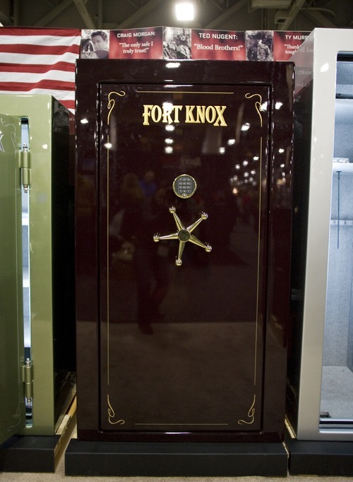 One of several Fort Knox gun safes on display at Western Hunting and Conservation Expo on Sunday, February 12, 2012 at the Salt Palace in Salt Lake City.
ASHLEY FRANSCELL/Special to The Salt Lake Tribune