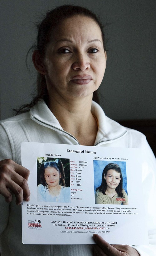 Leah Hogsten | The Salt Lake Tribune  
Claudia Gomez's daughter, Brenda, was allegedly kidnapped by her father Mariano Madrigal Becerril in July 2004, when Brenda was 3 years old. Gomez has never stopped trying to bring her ex-husband to justice and be reunited with Brenda, now age nine, Friday.