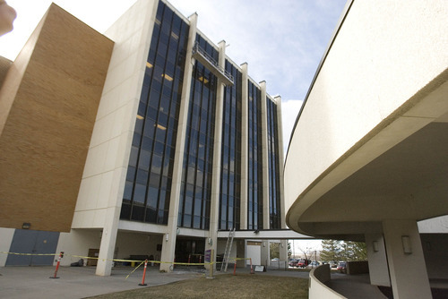 Paul Fraughton | The Salt Lake Tribune.
Maintenance  work is performed on Weber State University's outdated science building. The university hopes to replace the building.