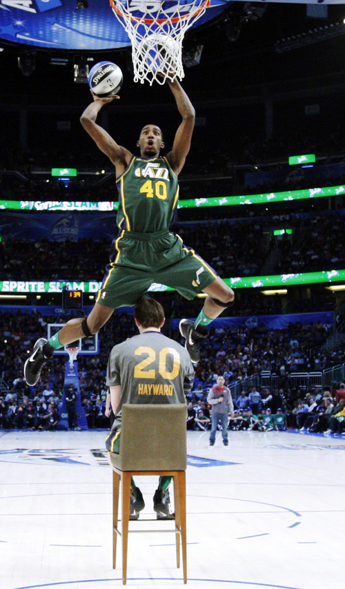 Out of nowhere: Jazz's Jeremy Evans jumps to NBA dunk title - The Salt ...