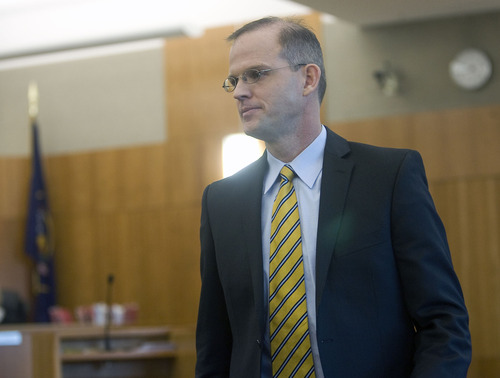 Al Hartmann  |  The Salt Lake Tribune file photo

Steven Turley, exiting Judge Christine Johnson's 4th District Court in American Fork in November,  faces another hearing on April 3.