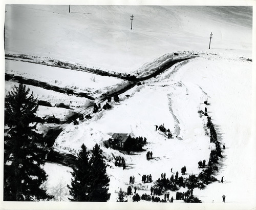 Tribune file photo

Ecker Hill, near Parley's Summit, in November 1938. The venue was a world class ski jumping venue and hosted a number of high profile competitions in the 1930s and 1940s.