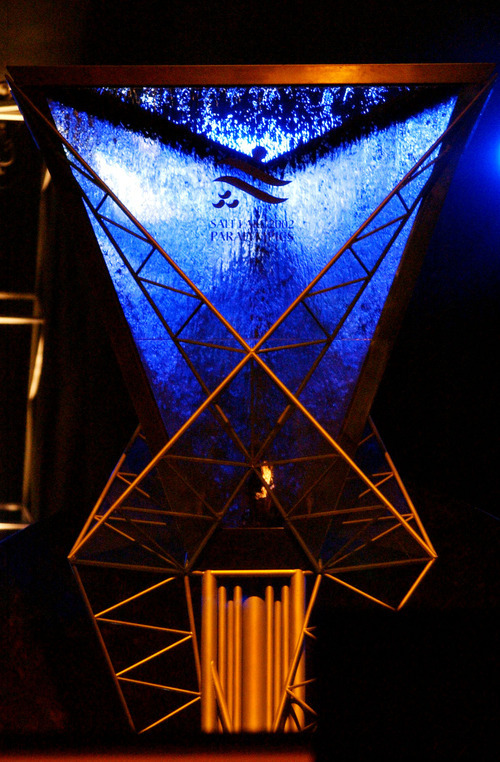 Danny La | Tribune file photo
The final moment of the 2002 Paralympic Caldron as it is extinguished during the Closing Ceremony at the Medals Plaza in Salt Lake City Utah on March 16, 2002.