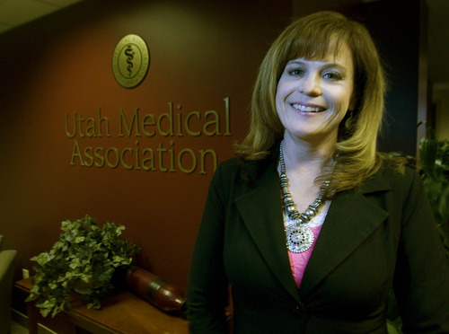 Paul Fraughton | The Salt Lake Tribune.
Michelle McOmber, executive vice president and CEO of the Utah Medical Association,  says Utah's rules for advertising by chiropractors need to be tightened.
