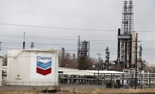 Al Hartmann  |  The Salt Lake Tribune
Chevron is spending $83 million to upgrade their crude oil processing unit at its Salt Lake City refinery at 2351 North 1100 West.