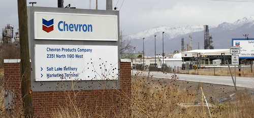 Al Hartmann  |  The Salt Lake Tribune
Chevron is spending $83 million to upgrade their crude oil processing unit at its Salt Lake City refinery at 2351 North 1100 West.