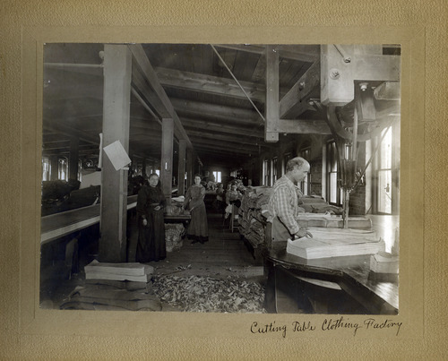 Tribune file photo

Workers are seen at the ZCMI factory in this photo believed to be from August, 1899.