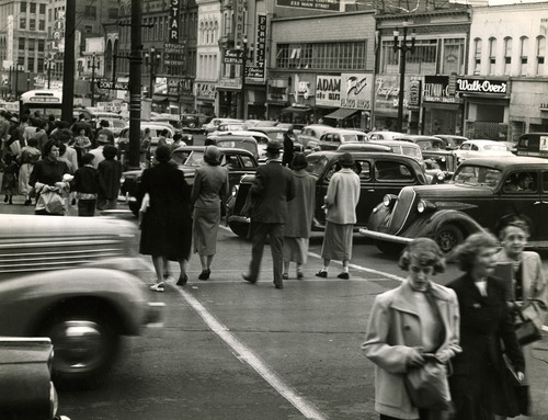 Tribune file photo
The corner of 200 South Main in September, 1950.