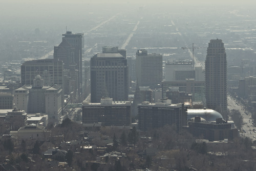 Chris Detrick  |  The Salt Lake Tribune
A view of downtown Salt Lake City photographed Saturday March 10, 2012.