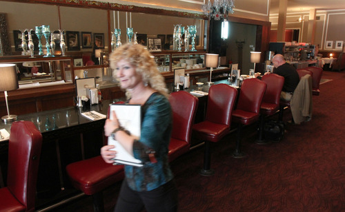 Francisco Kjolseth  |  The Salt Lake Tribune
Hostess Holly Carleston greets customers at Lamb's Grill, which has retained its classic counter.