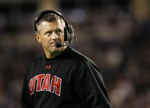 Tribune file photo
Utah football coach Kyle Whittingham has opted for familiar faces steeped in the Ute program over coaching experience in building his staff.