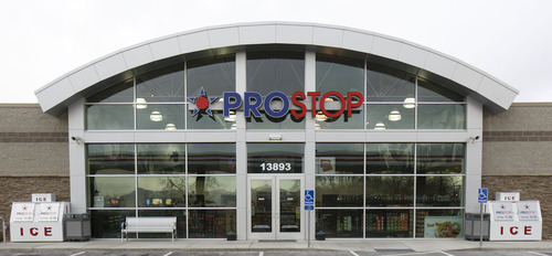 Trent Nelson  |  Tribune file photo
The ProStop Convenience Store in Draper offers big screen televisions that broadcast Jazz games and show highlights of past action of the Larry H. Miller sports properties. ProStop officially opened its third location, in Riverton, this week.