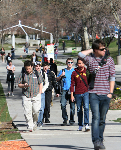 Steve Griffin  |  The Salt Lake Tribune

University of Utah students will pay annual tuition of more than $6,000 next year after Regents approved increases for all Utah colleges and universities on Friday. However, this increase is smaller than those in recent years.