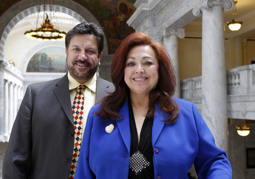 Al Hartmann  |  Tribune file photo
Josie Valdez, wife of State Rep. Mark Archuleta Wheatley, D-Murray, is a candidate for state Senate District 8. Wheatley and Valdez are trying to be the first couple to be elected to the Legislature in Utah.