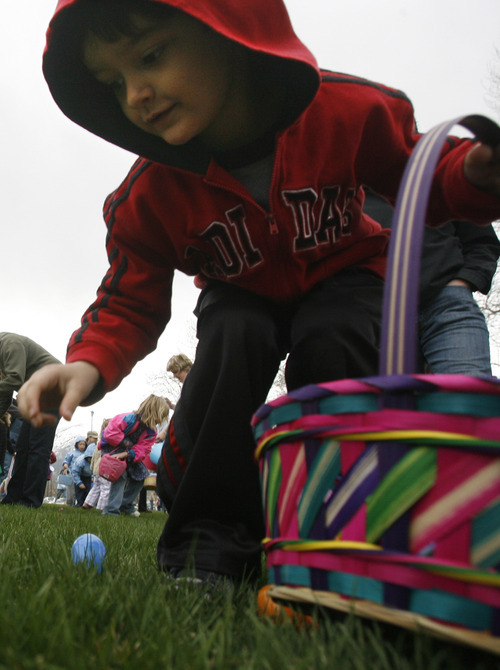 Tribune file photo
Easter egg hunts are taking place throughout northern Utah. This one took place at Bountiful City Park in 2009.