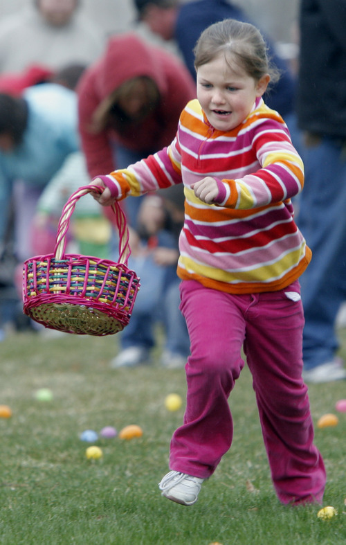 Tribune file photo
Easter egg hunts are planned throughout northern Utah. This one took place at Bountiful City Park in 2009.