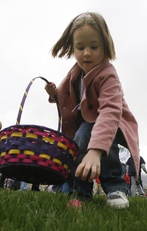 Tribune file photo
Easter egg hunts are planned throughout northern Utah. This one took place at Bountiful City Park in 2009.