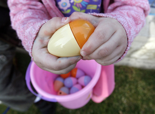 Scott Sommerdorf | Tribune file photo
Several Easter egg hunts take place this weekend throughout Utah.