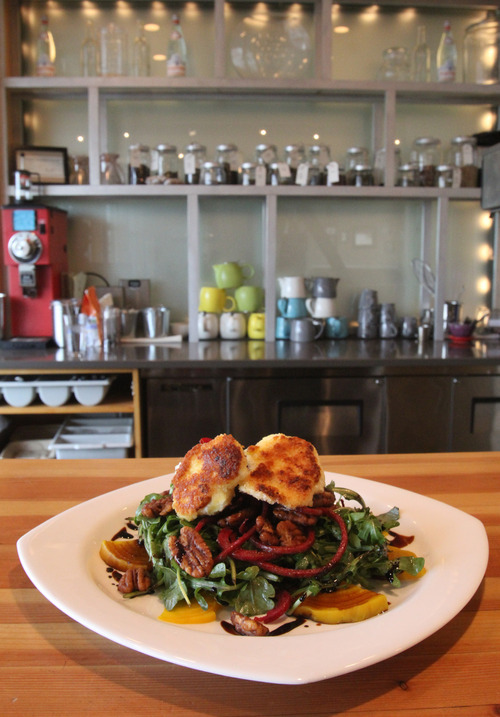 Rick Egan  | The Salt Lake Tribune 
You'll find Eatery 1025 a bit off the beaten path in Bountiful, sharing space with Infusion Yoga on 500 West. Pictured,  beet and warm goat cheese salad.