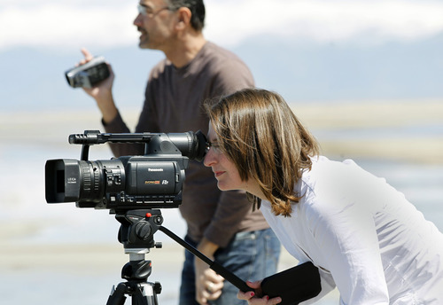 Al Hartmann  |  The Salt Lake Tribune
Shirley Erickson Gorospe has made a documentary about a state plan to lease thousands of acres of the Great Salt Lake to a mineral company that plans to build a series of dikes to help harvest minerals. Gorospe wants to stop the project and spent her own money to make the documentary she released on YouTube.