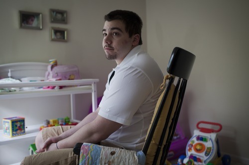 John Wyatt, of Dumfries, Va., is trying to get custody of his daughter, Emma, who was given up for adoption to a Utah couple by the girl's mother without his consent. His mother, Jeri Wyatt, is helping her son try to gain custody. Courtesy Dayna Smith