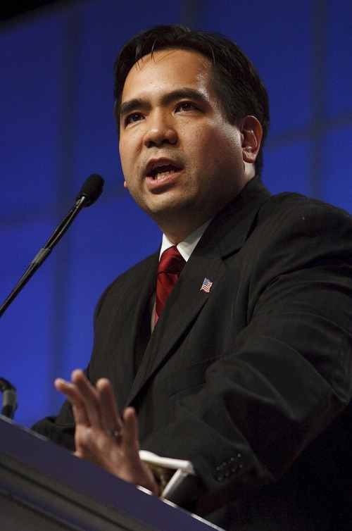 Leah Hogsten  |  The Salt Lake Tribune
Utah attorney general candidates Sean Reyes (above) and John Swallow will face off in a June 26 primary for the Republican nomination. The two are competing for the office of retiring Attorney General Mark Shurtleff.